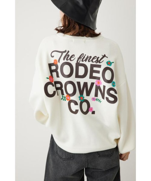 RODEO CROWNS WIDE BOWL(ロデオクラウンズワイドボウル)/ブーケロゴ ニット トップス/img01