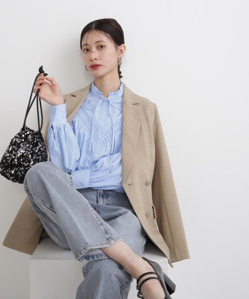 N Natural Beauty Basic(エヌナチュラルビューティベーシック)/ダブルブレストテーラードジャケット《S Size Line》 24SS/img02