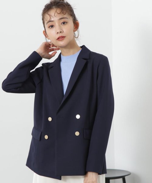 N Natural Beauty Basic(エヌナチュラルビューティベーシック)/ダブルクロステーラージャケット 24SS/img15