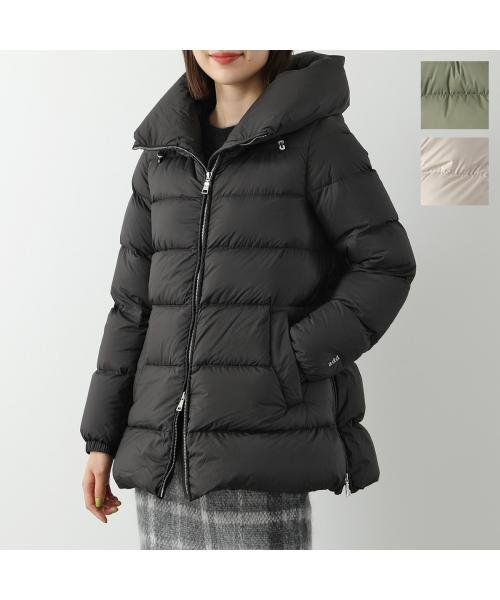 add ダウンコート 6AW443 サイドジッパー フーテッド ジャケット ダウンコート 6AW443 フーテッド