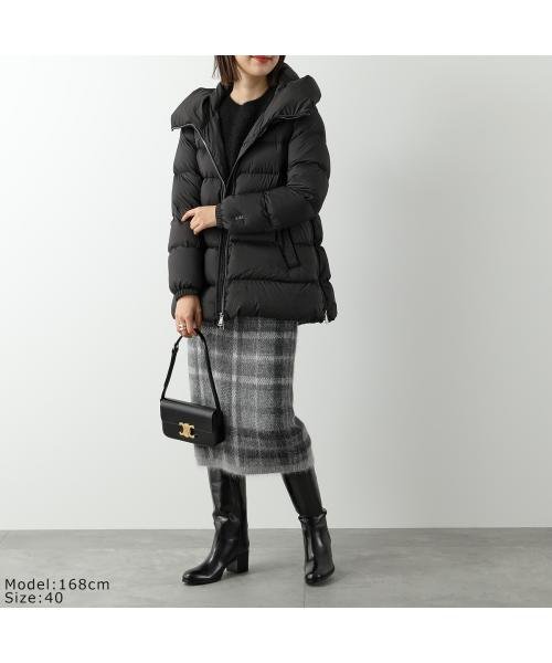 add ダウンコート 6AW443 サイドジッパー フーテッド ジャケット ダウンコート 6AW443 フーテッド