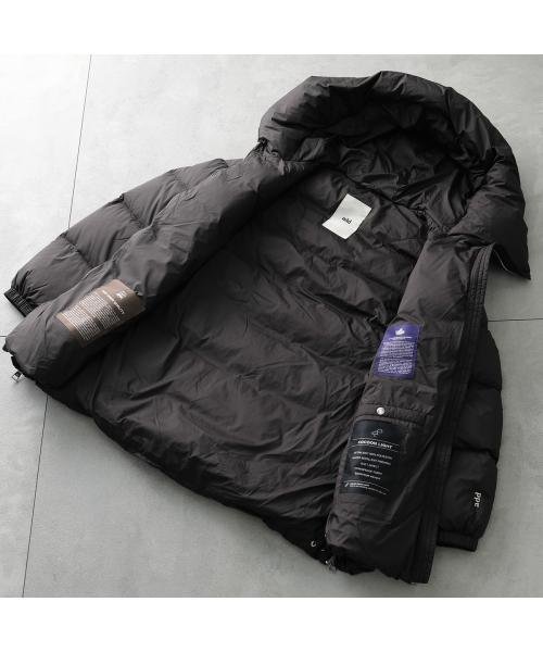 add ダウンコート 6AW443 サイドジッパー フーテッド ジャケット ダウンコート 6AW443 フーテッド