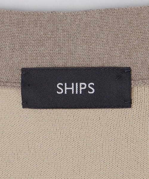 SHIPS MEN(シップス　メン)/SHIPS: 〈手洗い可能〉 ダブルフェイス コットン カシミヤ Vネック カーディガン/img22