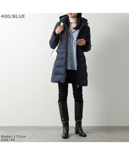 CAPE HORN ダウンコート VICTORIA フード付き 異素材切替 CAPE HORN ダウンコート VICTORIA フード付き