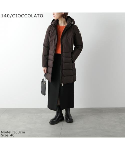 CAPE HORN ダウンコート VICTORIA フード付き 異素材切替 CAPE HORN ダウンコート VICTORIA フード付き