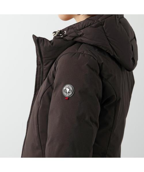 CAPE HORN ダウンコート VICTORIA フード付き 異素材切替 CAPE HORN ダウンコート VICTORIA フード付き