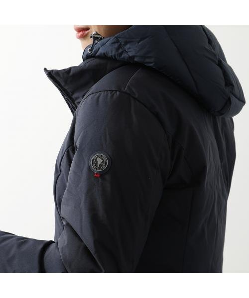 CAPE HORN ダウンコート VICTORIA フード付き 異素材切替 CAPE HORN ダウンコート VICTORIA フード付き