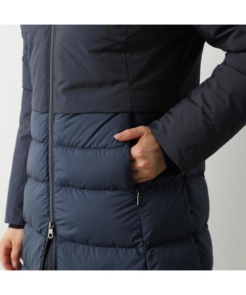 CAPE HORN ダウンコート VICTORIA フード付き 異素材切替 CAPE HORN ダウンコート VICTORIA フード付き