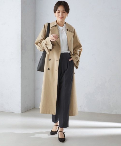 SHIPS WOMEN(シップス　ウィメン)/〈セレモニー対応可〉〈手洗い可能〉ダブルクロス パンツ 24SS（セットアップ対応）◇/img49