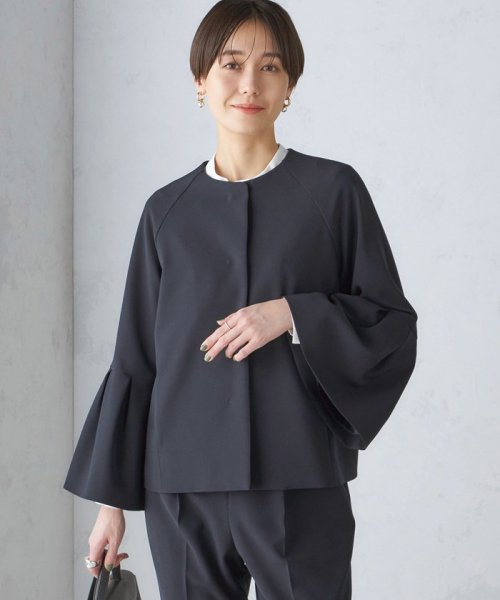 SHIPS WOMEN(シップス　ウィメン)/〈セレモニー対応可〉ダブルクロス ノーカラー ジャケット 24SS（セットアップ対応）◇/img39