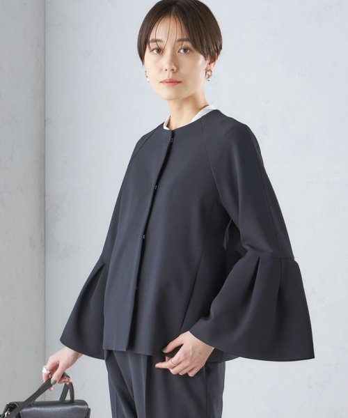 SHIPS WOMEN(シップス　ウィメン)/〈セレモニー対応可〉ダブルクロス ノーカラー ジャケット 24SS（セットアップ対応）◇/img41