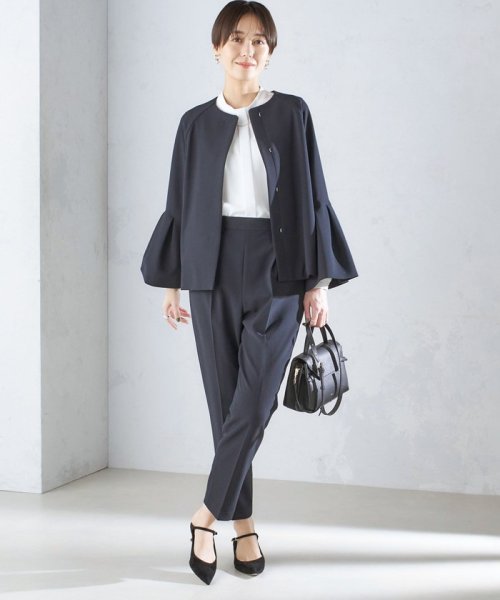 SHIPS WOMEN(シップス　ウィメン)/〈セレモニー対応可〉ダブルクロス ノーカラー ジャケット 24SS（セットアップ対応）◇/img44