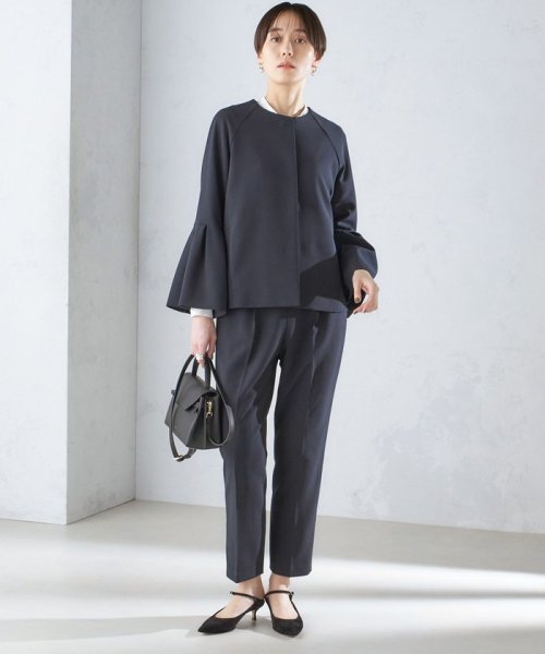 SHIPS WOMEN(シップス　ウィメン)/〈セレモニー対応可〉ダブルクロス ノーカラー ジャケット 24SS（セットアップ対応）◇/img50