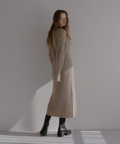 MIELI INVARIANT(ミエリ インヴァリアント)/Air Yarn Soft Knit Onepiece/img04