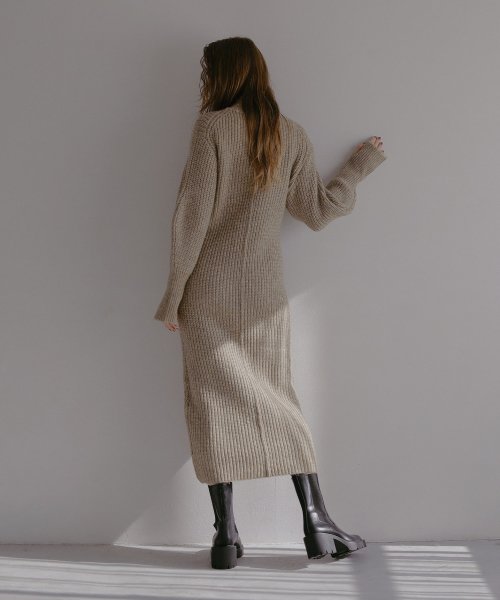 MIELI INVARIANT(ミエリ インヴァリアント)/Air Yarn Soft Knit Onepiece/img07