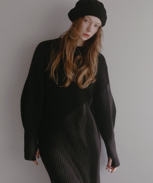 MIELI INVARIANT(ミエリ インヴァリアント)/Air Yarn Soft Knit Onepiece/img10