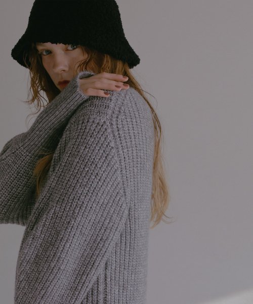 MIELI INVARIANT(ミエリ インヴァリアント)/Air Yarn Soft Knit Onepiece/img14