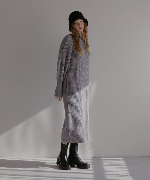 MIELI INVARIANT(ミエリ インヴァリアント)/Air Yarn Soft Knit Onepiece/img18