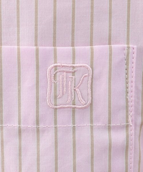 TAKEO KIKUCHI(タケオキクチ)/100／2ストライプ レギュラーカラーシャツ/img10