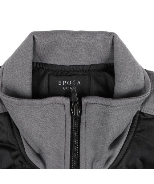 EPOCA UOMO(エポカ ウォモ)/ エポカ ウォモ EPOCA UOMO ジャケット ブルゾン 中綿 アウター メンズ コンビフルジップ ZIP JACKET ブラック グレー 黒/img04