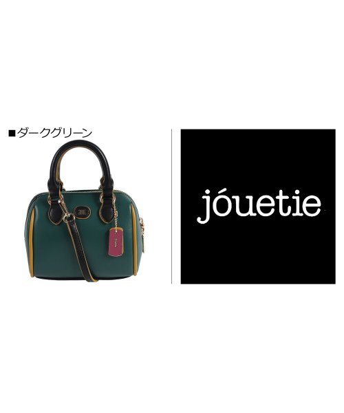 jouetie(ジュエティ)/ ジュエティ jouetie ボストンバッグ ミニ ショルダー レディース カラーエッジ コバ マイクロ MINI BOSTON BAG ブラック アイボリー /img03