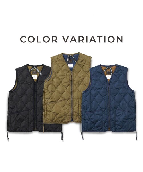 TAION(タイオン)/ TAION タイオン インナーダウン ベスト アウター メンズ レディース ミリタリー Vネックジップ 防寒 MILITARY W－ZIP V NECK DO/img08