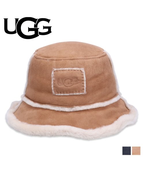 UGG(UGG)/ UGG アグ バケットハット 帽子 シープスキン メンズ レディース SHEEPSKIN BUCKET HAT ブラック ブラウン 黒 22601/img01