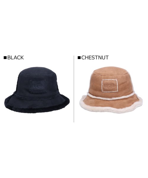 UGG(UGG)/ UGG アグ バケットハット 帽子 シープスキン メンズ レディース SHEEPSKIN BUCKET HAT ブラック ブラウン 黒 22601/img02