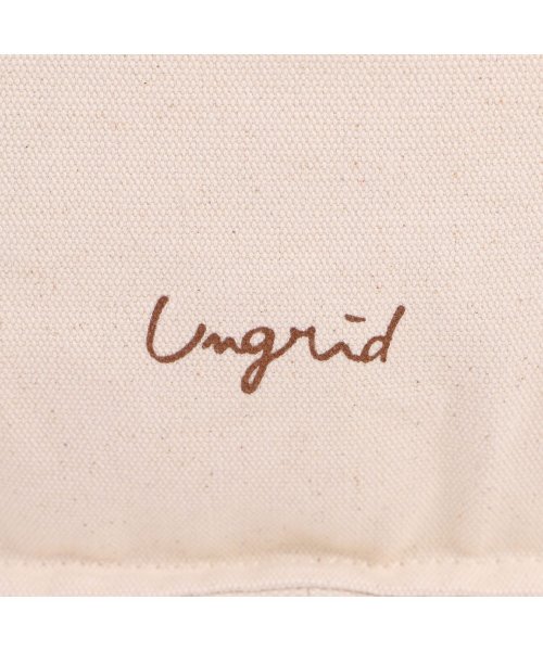 Ungrid(アングリッド)/ アングリッド Ungrid トートバッグ キャンパス ラージ レディース A4対応 大きめ ウォッシュド コットン TOTE BAG アイボリー グレー カー/img11