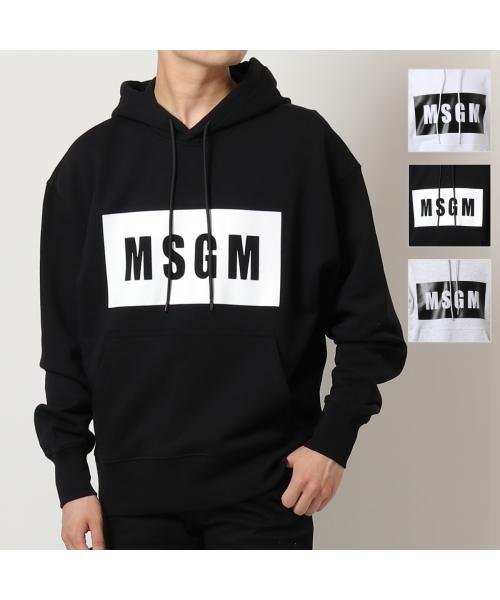 MSGM(MSGM)/MSGM パーカー MM525 プルオーバー ボックスロゴ スウェット/img01