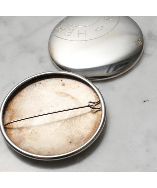 HERMES ブローチ BROCHE BADGE GM サークル ピン バッジ GM HERMES ブローチ BROCHE BADGE サークル ピン