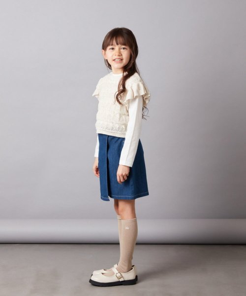 a.v.v(KID'S)(アー・ヴェ・ヴェキッズ)/[100－130]【2点セット】透かし編みカラーネップベストセット/img15