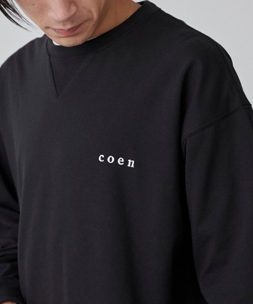 coen(coen)/【WEB限定】コーエンロゴ裏毛スウェット/img01