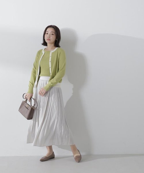 NATURAL BEAUTY BASIC(ナチュラルビューティーベーシック)/バイカラーニットアンサンブル　24SS/img29