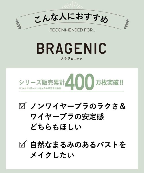AMPHI(アンフィ)/BRAGENIC/大花柄×レース ノンワイヤーブラジャー(B－C)/img01