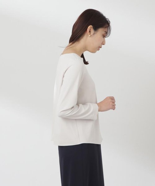 NATURAL BEAUTY BASIC(ナチュラルビューティーベーシック)/スクエアハートネックブラウス　24SS/img16