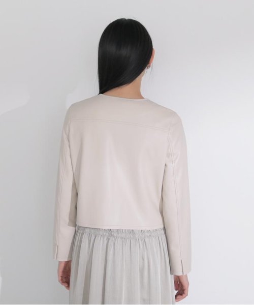 NATURAL BEAUTY BASIC(ナチュラルビューティーベーシック)/フェイクレザーブルゾン　24SS/img09