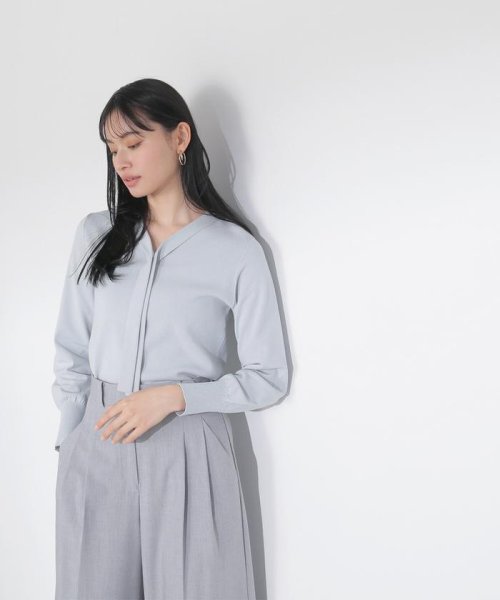 NATURAL BEAUTY BASIC(ナチュラルビューティーベーシック)/ハトメポイントボウタイニット　24SS/img10