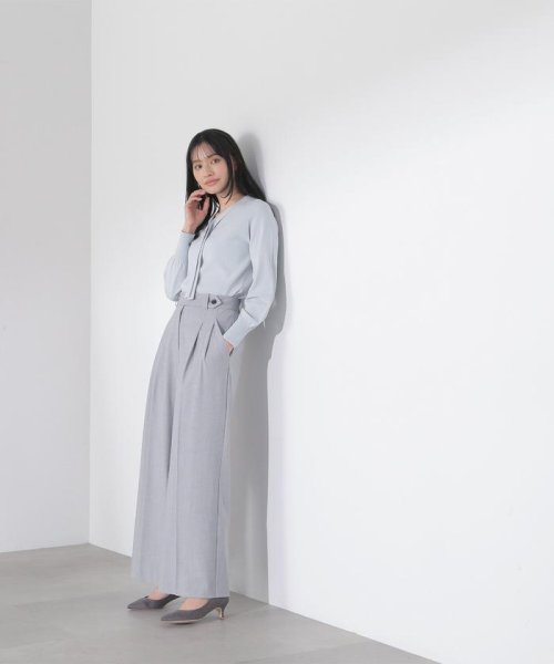 NATURAL BEAUTY BASIC(ナチュラルビューティーベーシック)/ハトメポイントボウタイニット　24SS/img13