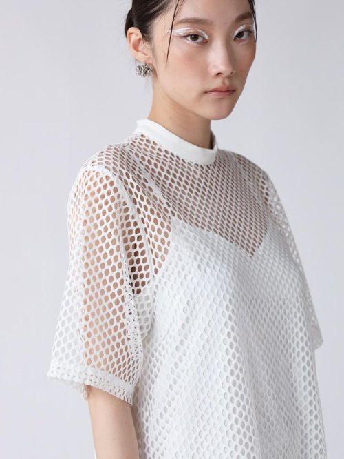 スタンドネックオーバルメッシュワンピース(505851228) | レジル(resil 
