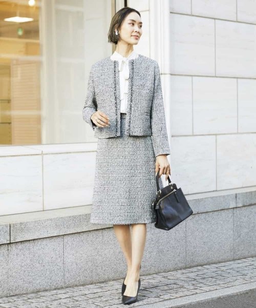 [セットアップ対応]ファンシーツイードセミタイトスカート 人気・おすすめ｜使いやすい・旅行におすすめ 品質保証 全国発送 在庫限り