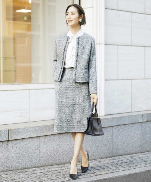 [セットアップ対応]ファンシーツイードセミタイトスカート 人気・おすすめ｜使いやすい・旅行におすすめ 品質保証 全国発送 在庫限り