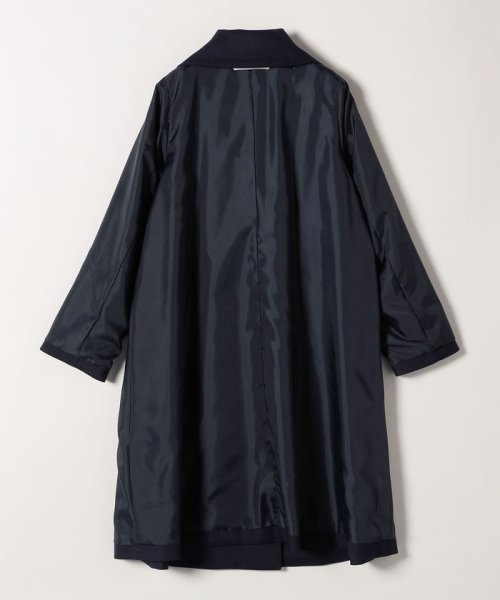 SHIPS any: ドライツイル ショールカラー Aライン コート［NAVY BLUE］ SHIPS any ドライツイル