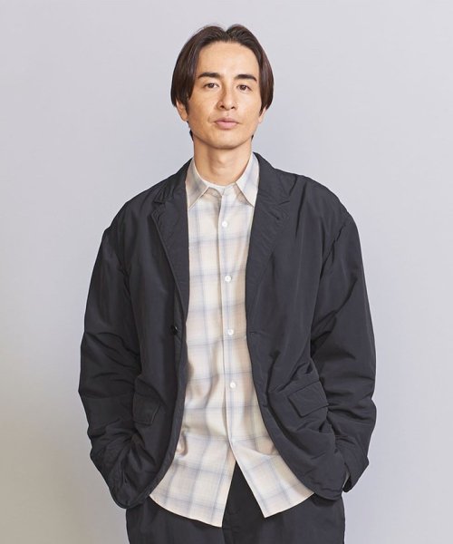 ボンディング 2ボタン ジャケット ‐セットアップ対応‐ シワ感 B89 W72 H88