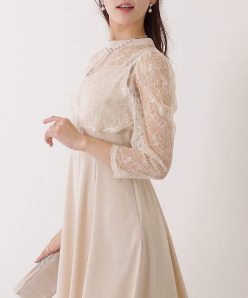 Lace Ladies(レースレディース)/レースボレロ付き 2WAY ハイウエスト ビスチェ ワンピース/img12