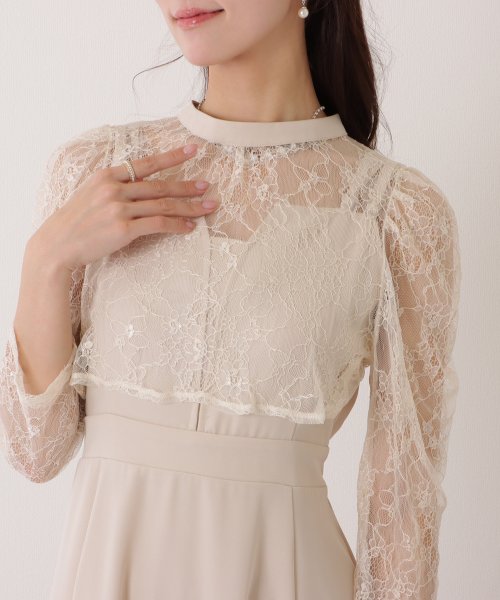 Lace Ladies(レースレディース)/レースボレロ付き 2WAY ハイウエスト ビスチェ ワンピース/img18