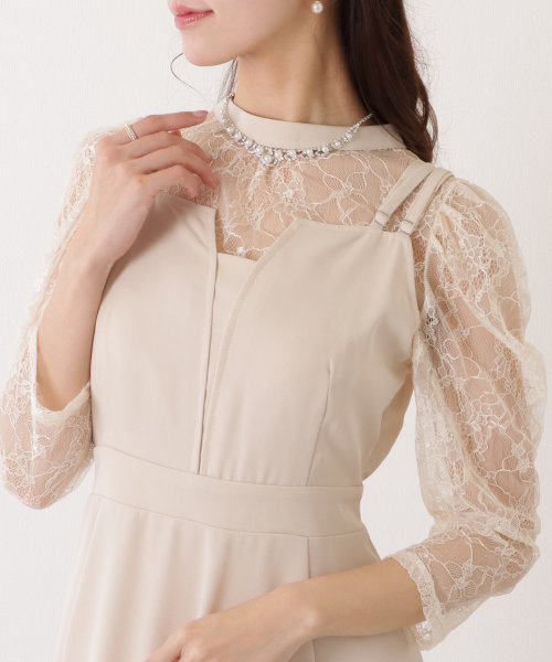 Lace Ladies(レースレディース)/レースボレロ付き 2WAY ハイウエスト ビスチェ ワンピース/img19