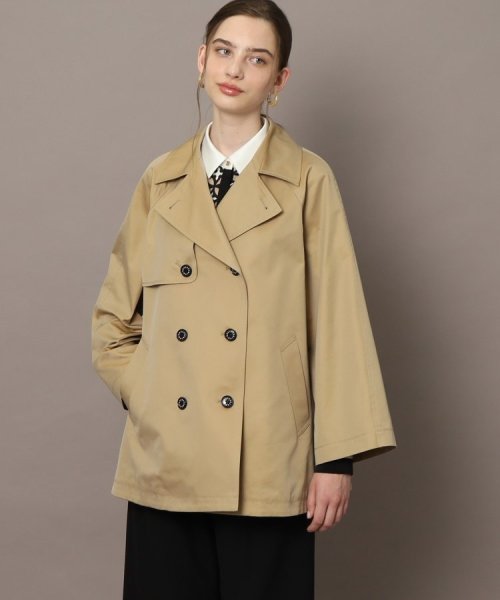 Aラインショートトレンチジャケット 