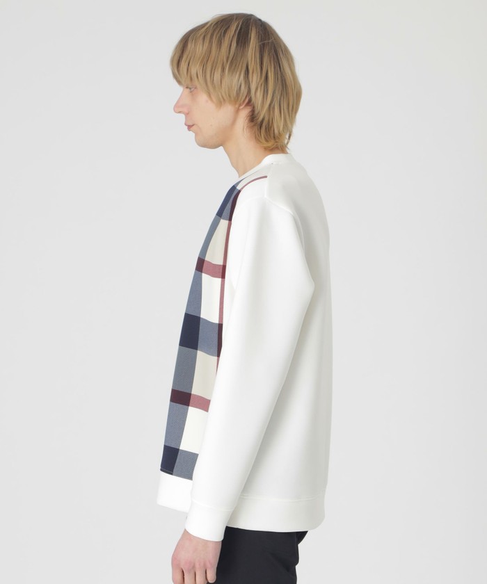 最大15%OFFクーポン 限定】パーシャルチェックスウェットシャツ(505832367)｜HANKYU トップス