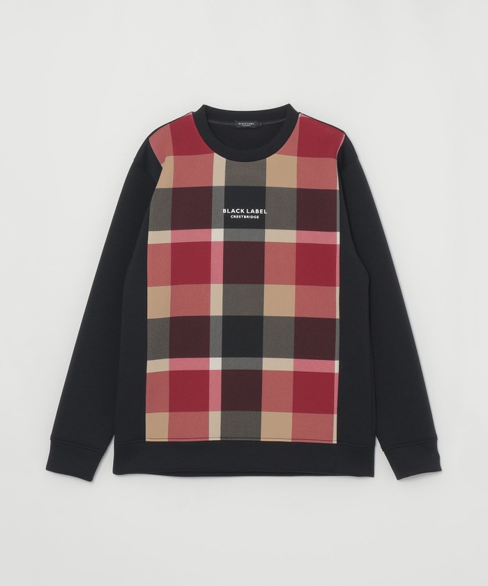 【在庫あり/即出荷可】 限定】パーシャルチェックスウェットシャツ(505832367)｜HANKYU トップス